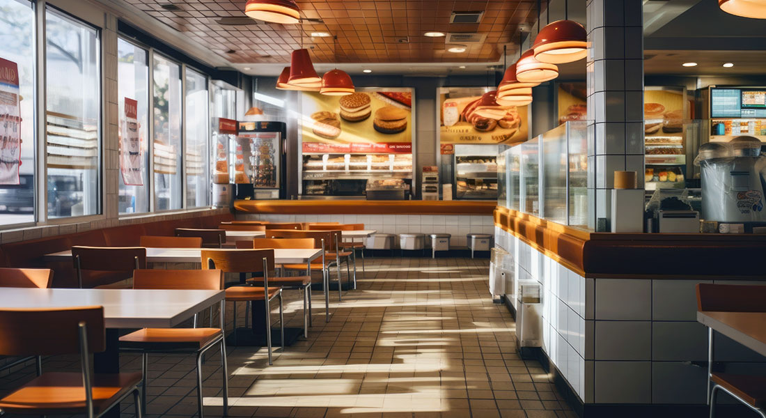 Franchise burger quick service restaurant