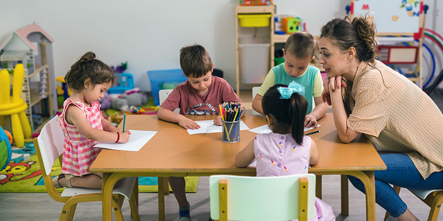 Children at a daycare - Franchise Business Loans