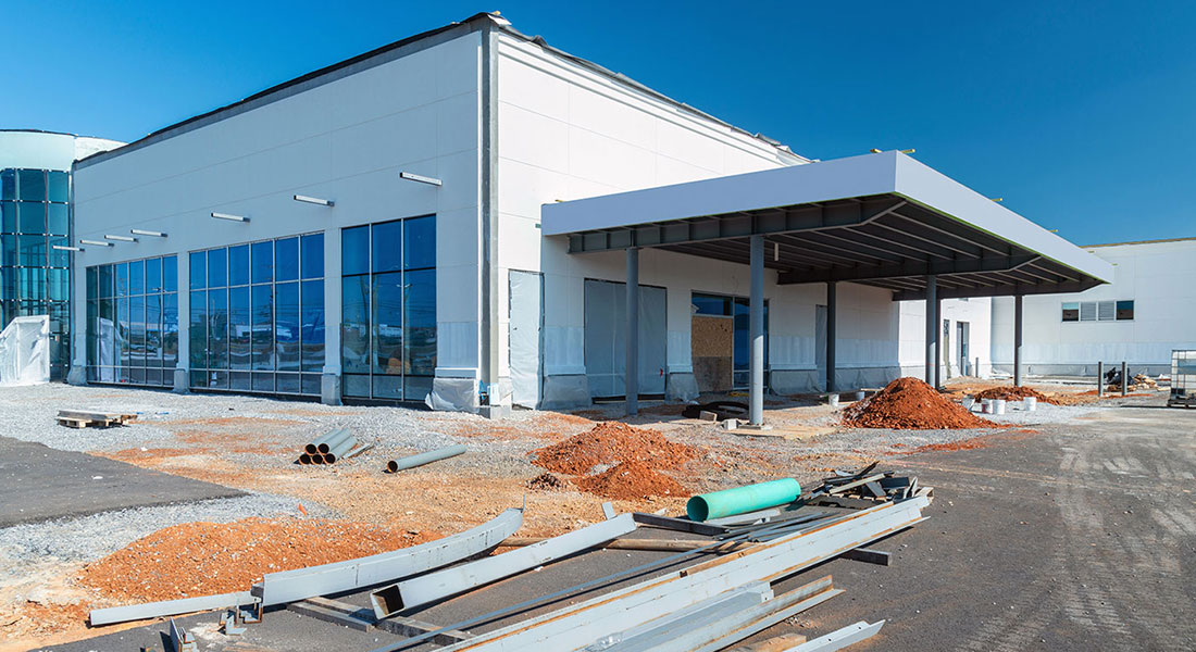 Commercial building under construction - Commercial Loan Calculator