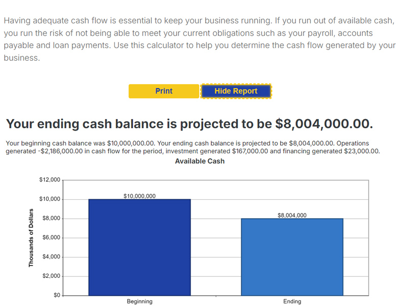 Cash Flow Calculator